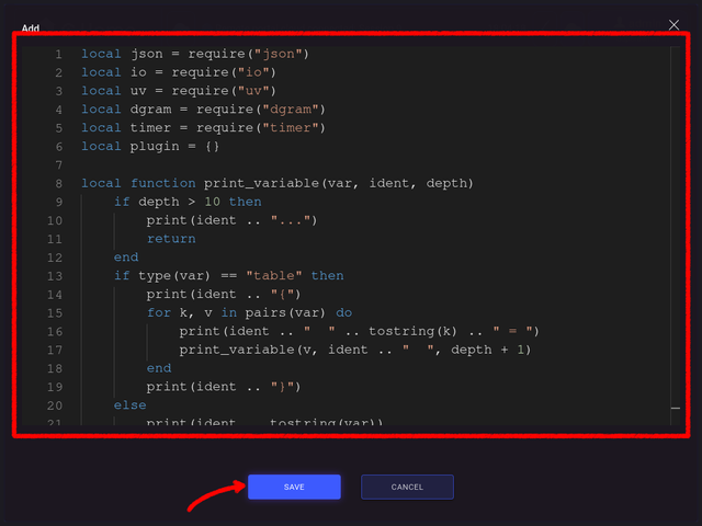 Save Plugin