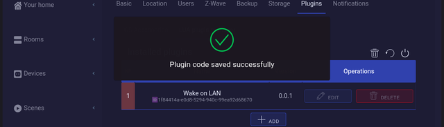 Plugin Installed